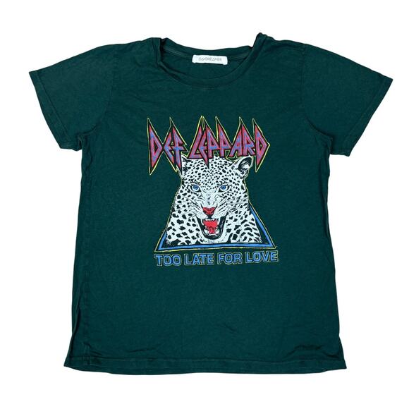 Daydreamer Def Leppard T Shirt Retro Too Late for Love Women's Small - Picture 1 of 10